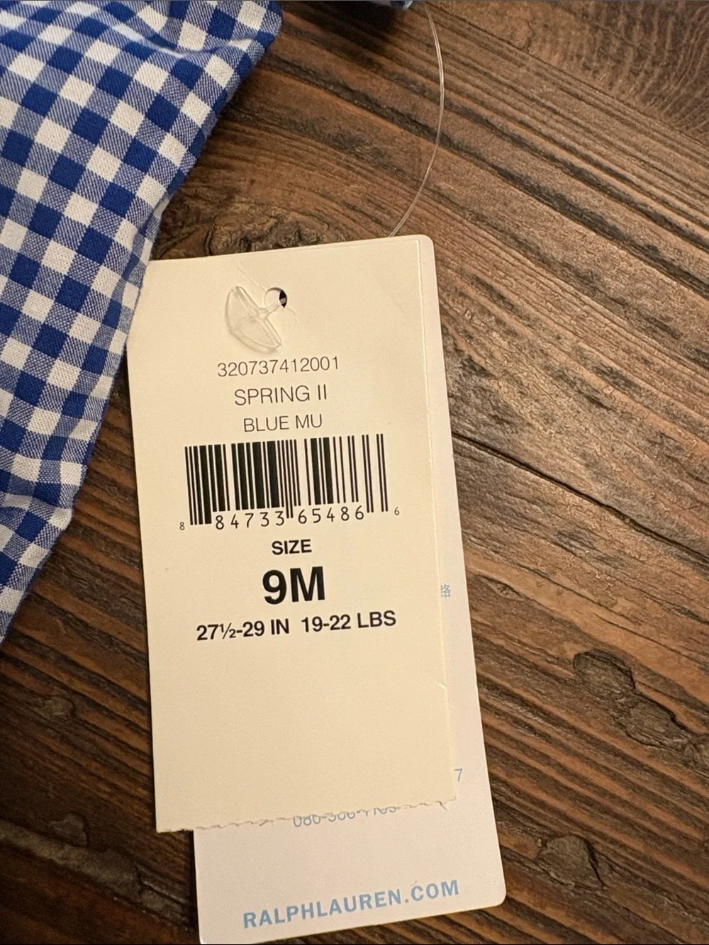 NWT Ralph Lauren checkered romper